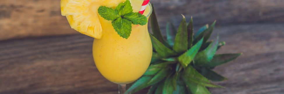 Ananas Apfel Smoothie mit Minze