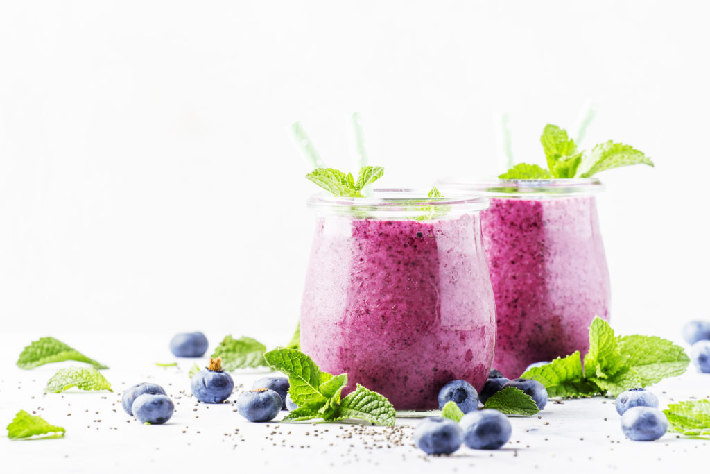 Hafer-Heidelbeeren-Smoothie