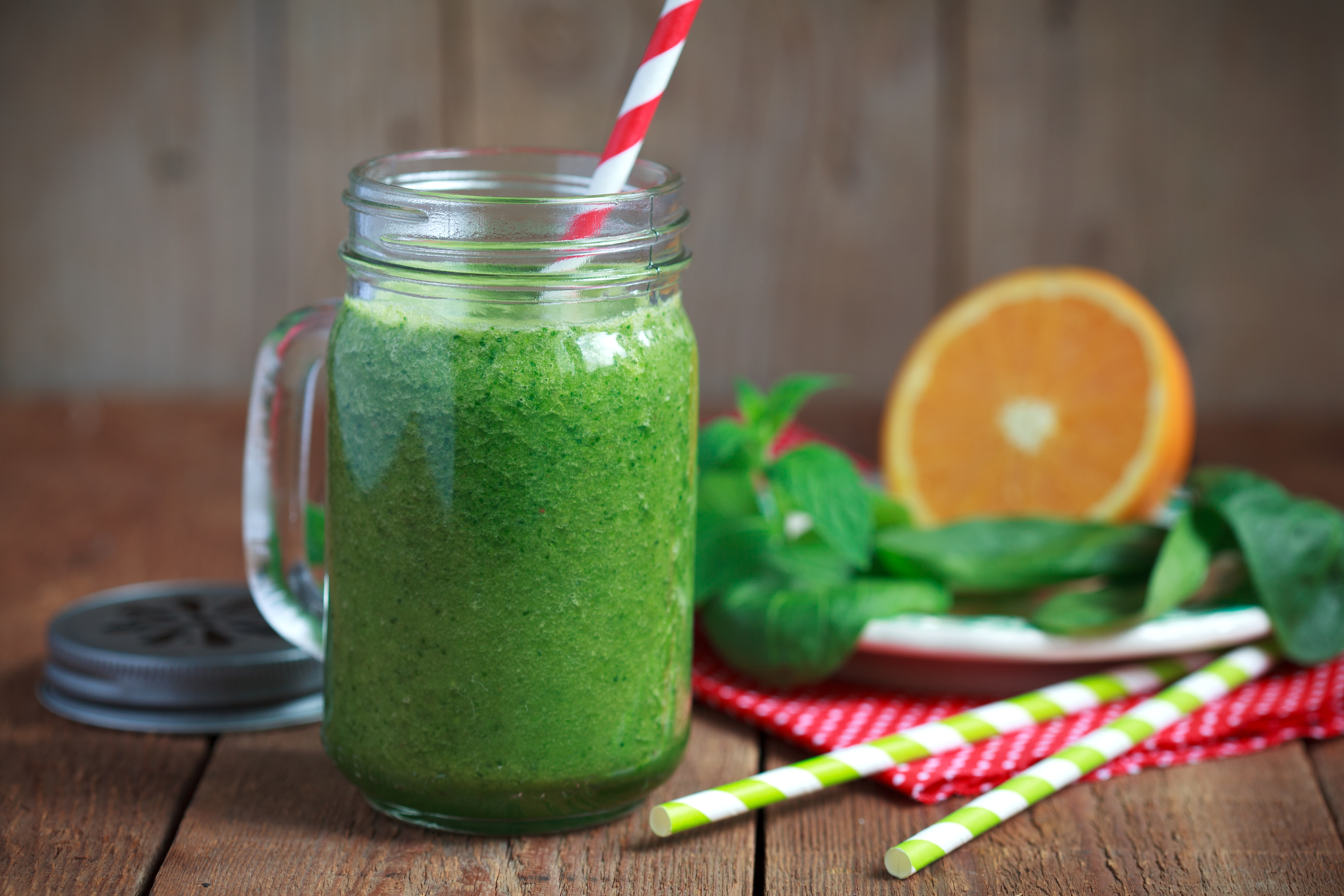 Nektarinen-Babyspinat-Smoothie