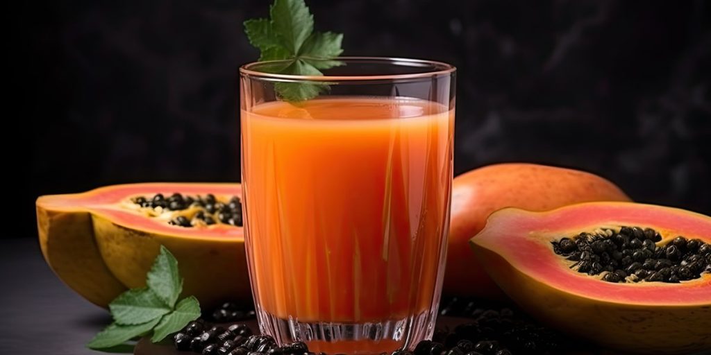 Papaya-Apfel-Smoothie